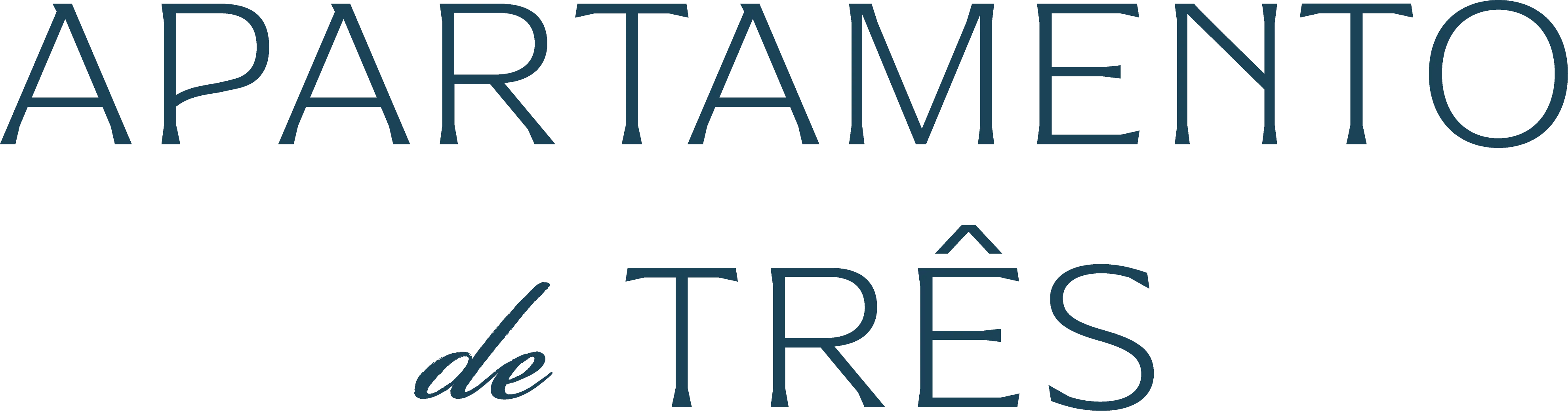 Apartamento de três Logo